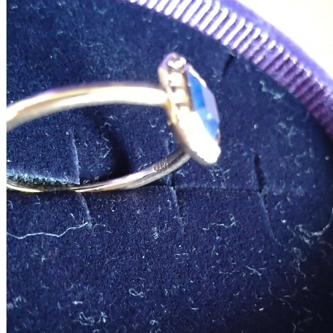 agete(アガット)のagete　サファイアリング　紺ブルー11号 レディースのアクセサリー(リング(指輪))の商品写真