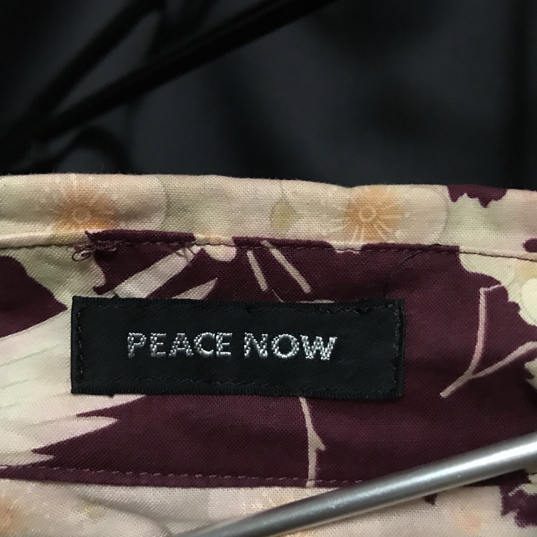 PEACE NOW(ピースナウ)のピースナウ　和柄シャツ　レディース　M レディースのトップス(シャツ/ブラウス(半袖/袖なし))の商品写真