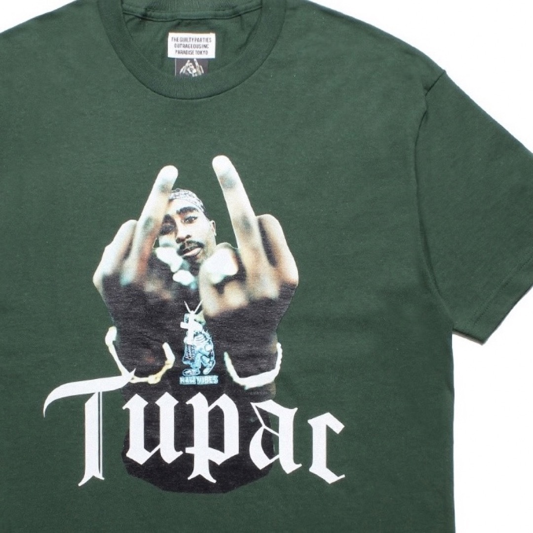 WACKO MARIA 天国東京夏祭り 限定 2PAC Tシャツ グリーン L