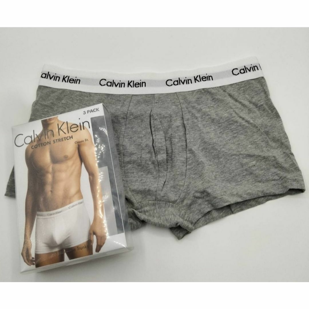 Calvin Klein(カルバンクライン)のCalvin Klein ローライズボクサーパンツ グレイ 1枚 U2664 メンズのアンダーウェア(ボクサーパンツ)の商品写真