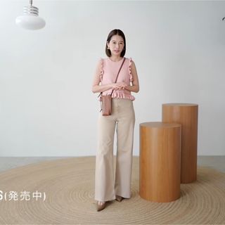 ザラ(ZARA)のZARA フリルニットタンクトップ(タンクトップ)