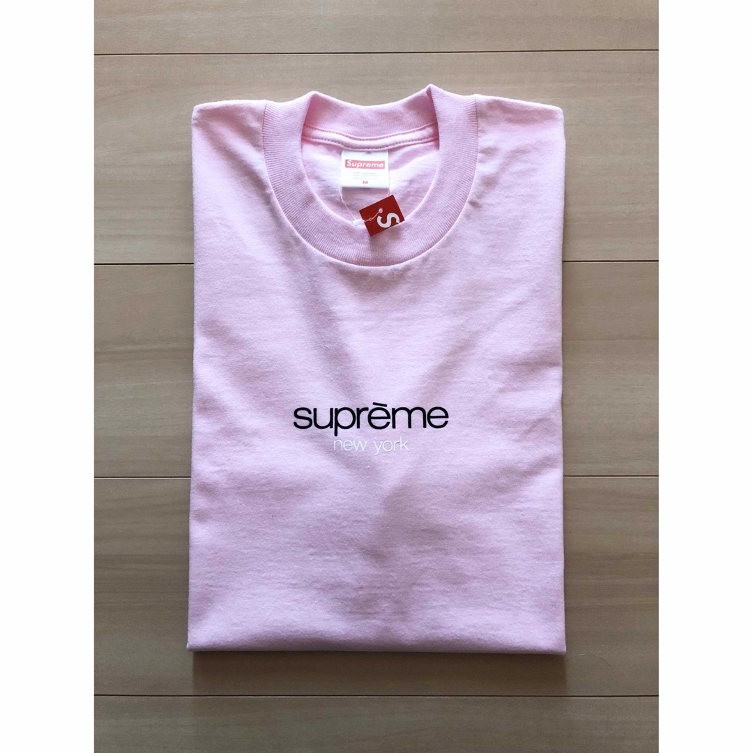 シュプリーム　Classic Logo Tee　ピンクMトップス