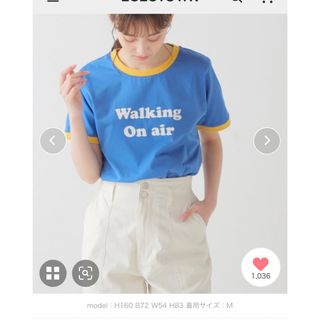 ハニーズ(HONEYS)のハニーズ　リンガーTシャツ　ブルー(Tシャツ(半袖/袖なし))