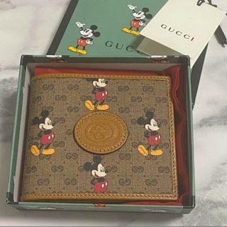 Gucci - GUCCI グッチ 二つ折り財布 ディズニー ミッキーマウス