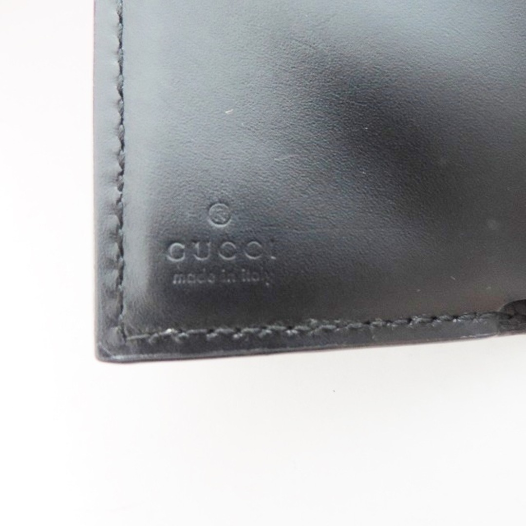 Gucci - グッチ 3つ折り財布 シマライン 547070 黒の通販 by ブラン