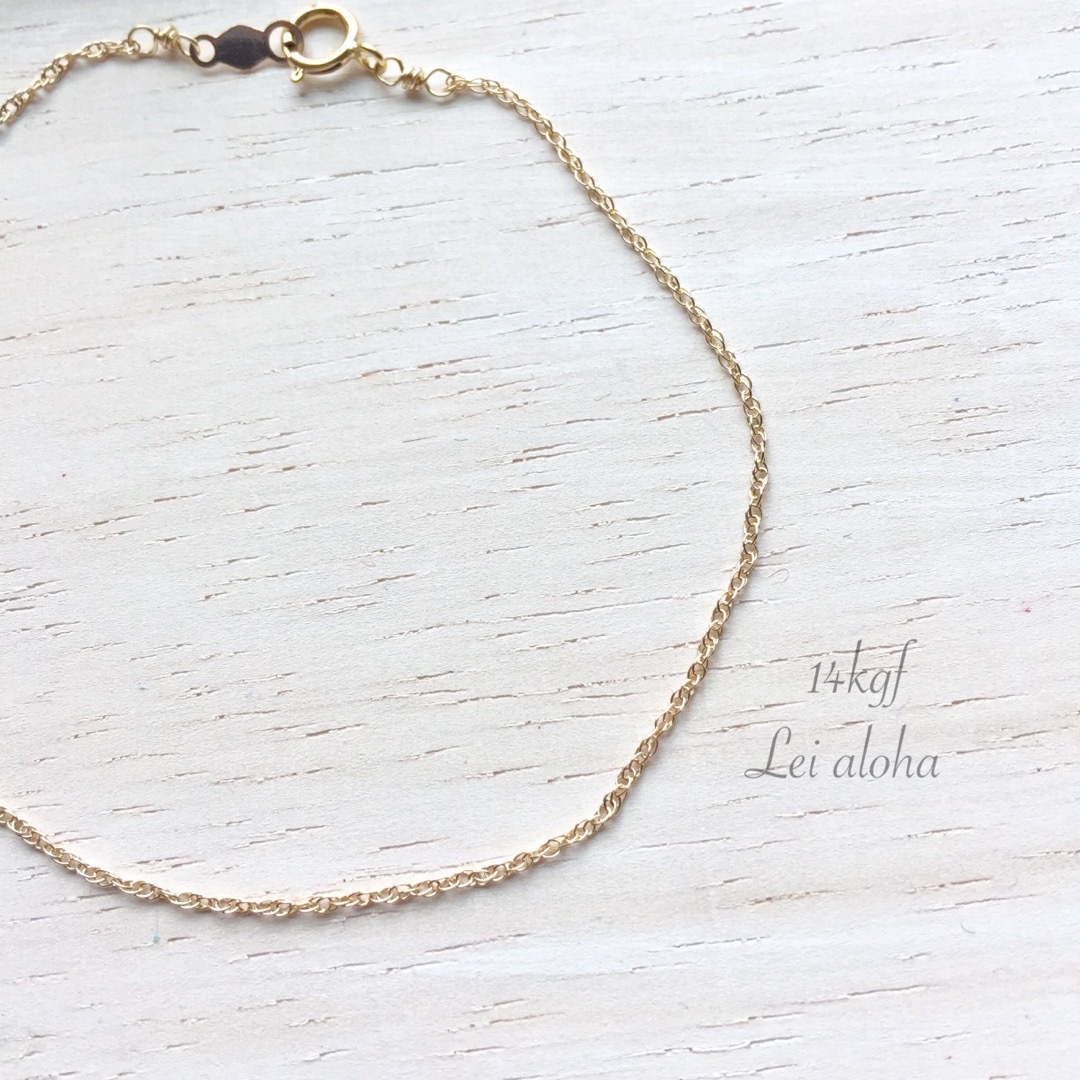 14kgf ropechain アンクレット*イエナ、ジャーナル、スピック、ザラの
