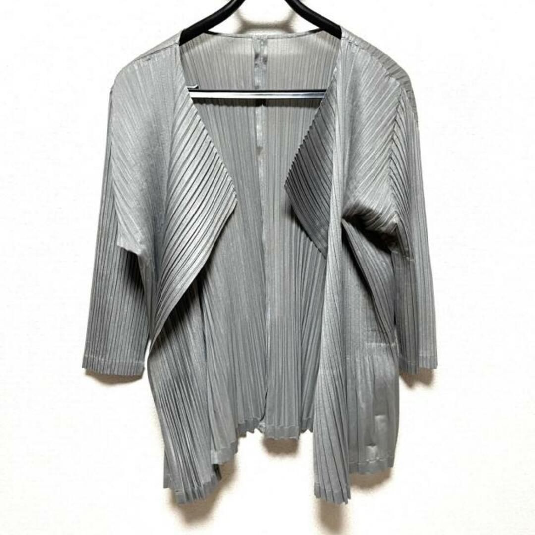 PLEATS PLEASE ISSEY MIYAKE(プリーツプリーズイッセイミヤケ)のプリーツプリーズ カーディガン サイズ4 XL レディースのトップス(カーディガン)の商品写真