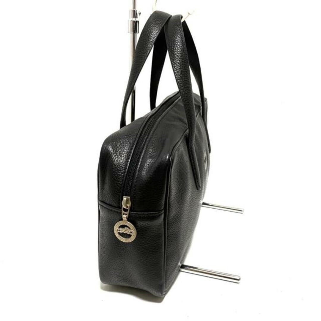 LONGCHAMP(ロンシャン)のロンシャン ハンドバッグ - 黒 レザー レディースのバッグ(ハンドバッグ)の商品写真