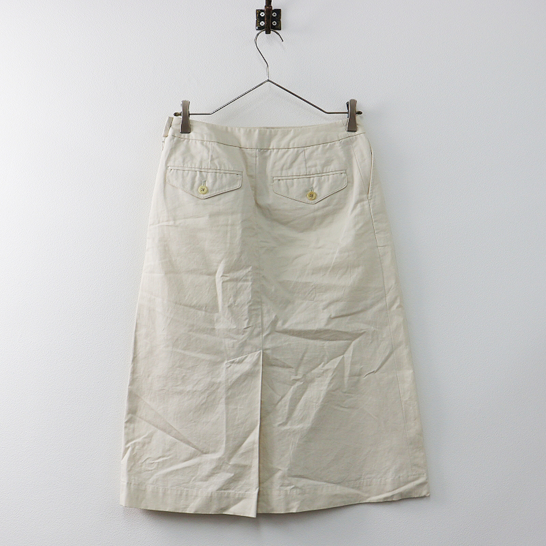 MARGARET HOWELL(マーガレットハウエル)のMARGARET HOWELL マーガレットハウエル LIGHT COTTON LINEN TWILL 2/アイボリー ボトムス タイト スカート【2400013452106】 レディースのスカート(ひざ丈スカート)の商品写真