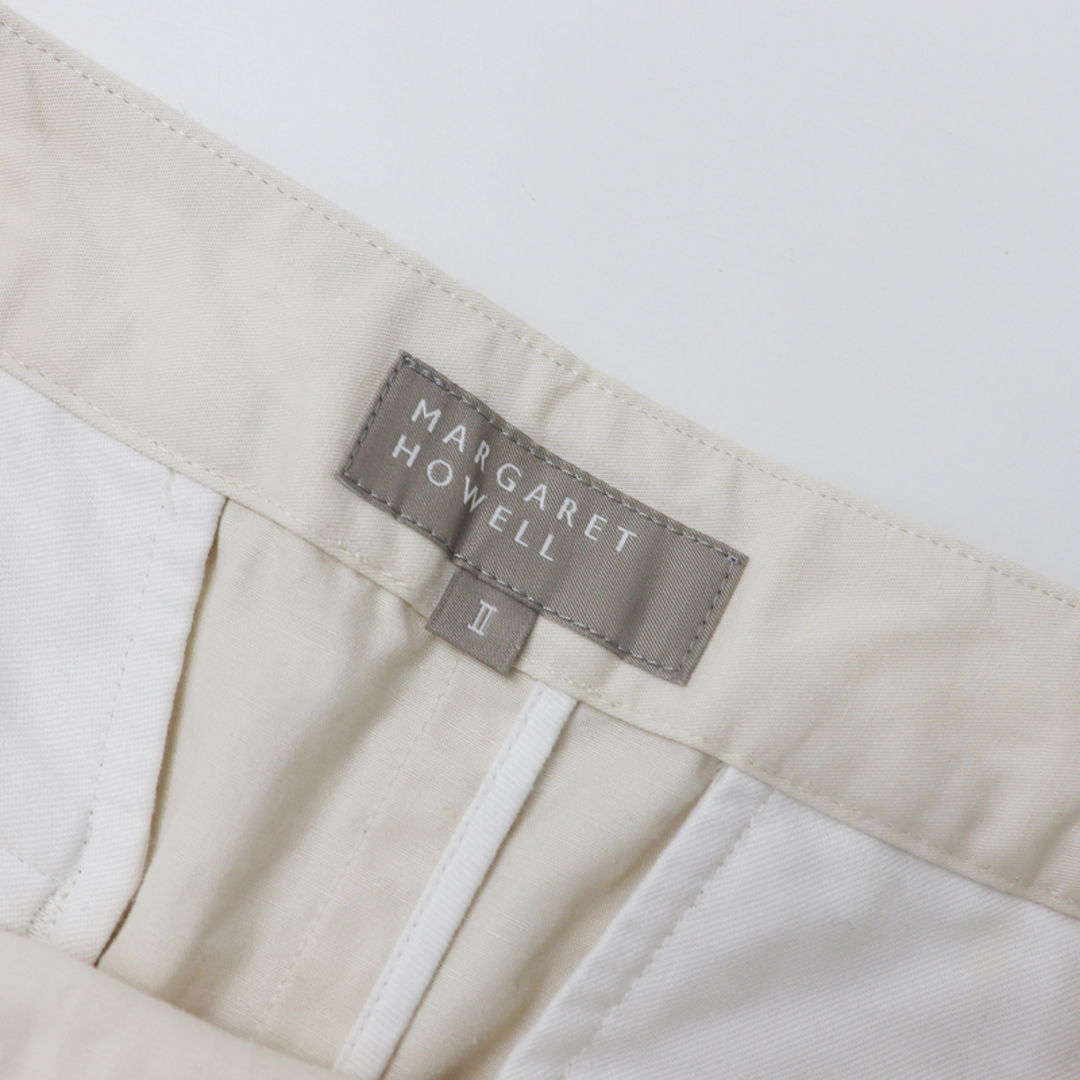 MARGARET HOWELL(マーガレットハウエル)のMARGARET HOWELL マーガレットハウエル LIGHT COTTON LINEN TWILL 2/アイボリー ボトムス タイト スカート【2400013452106】 レディースのスカート(ひざ丈スカート)の商品写真