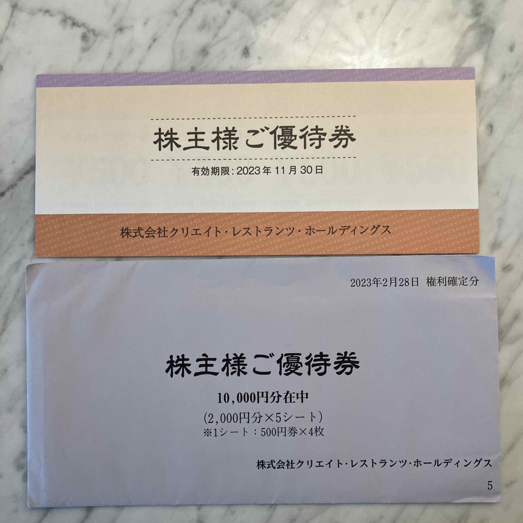 平和　株主優待28000円分②施設利用券