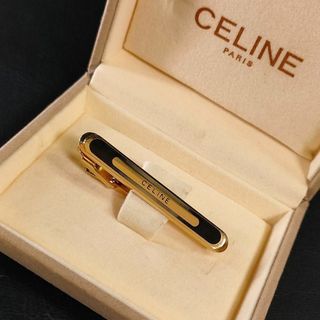 美品【CELINE】セリーヌ タイバー シルバー\u0026ゴールドカラー 可愛い馬車ロゴ