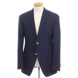 【中古】アザブテーラー azabu tailor ウール 2B テーラードジャケット ネイビー【サイズ46】【メンズ】(テーラードジャケット)