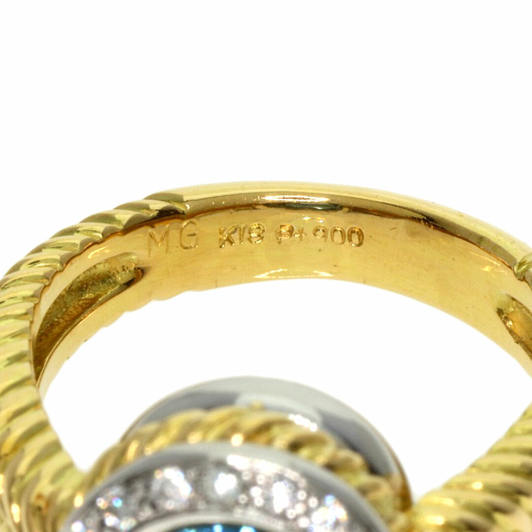 SELECT JEWELRY アクアマリン ダイヤモンド リング・指輪 PT900 レディース