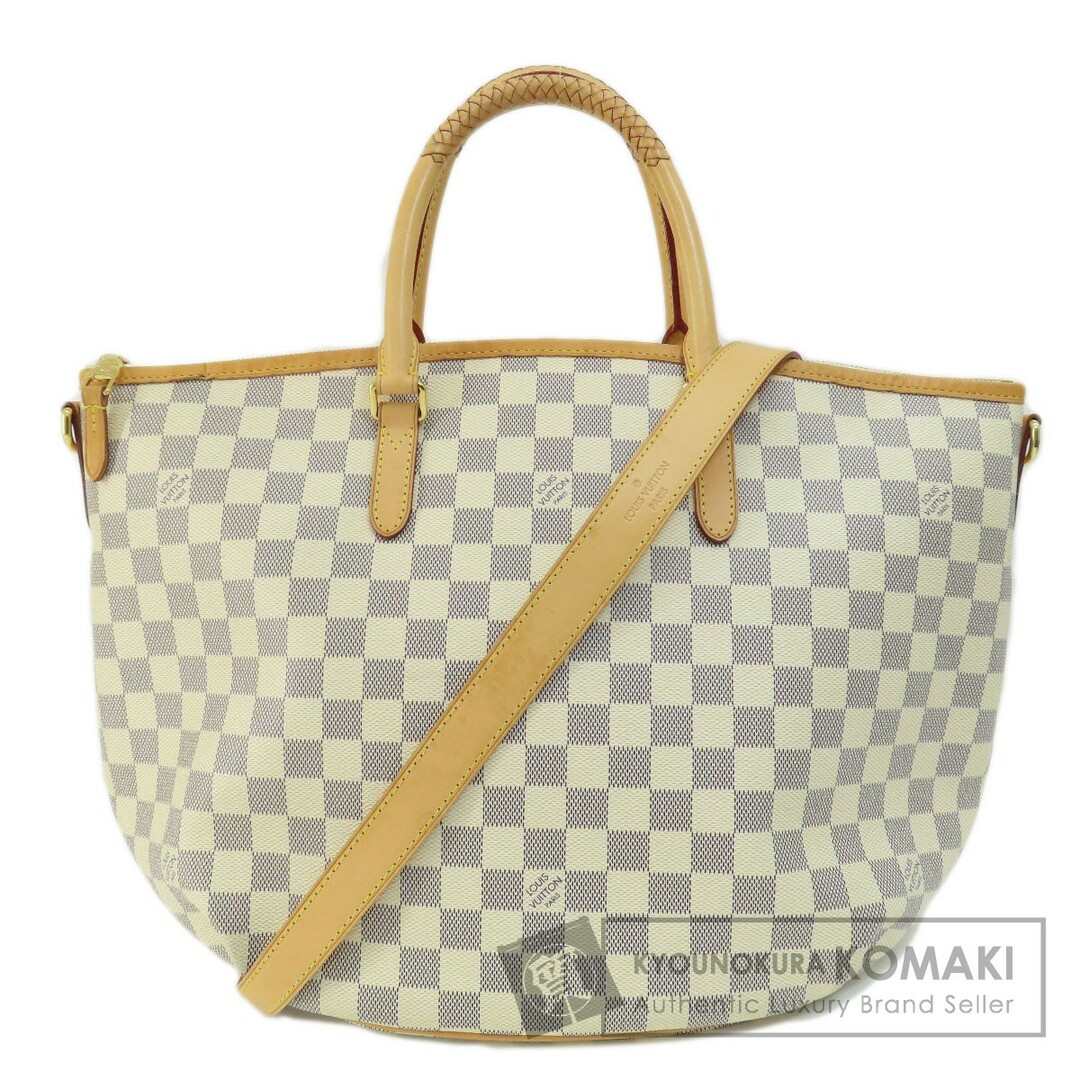 ダミエアズールホワイト系LOUIS VUITTON N48252 リヴィエラMM ダミエ アズール トートバッグ ダミエキャンバス レディース