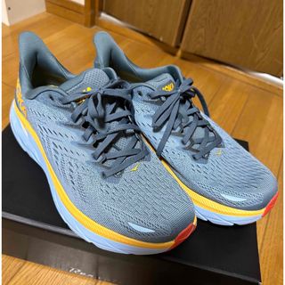 ホカオネオネ(HOKA ONE ONE)の【美品】クリフトン8ワイド　27cm(シューズ)