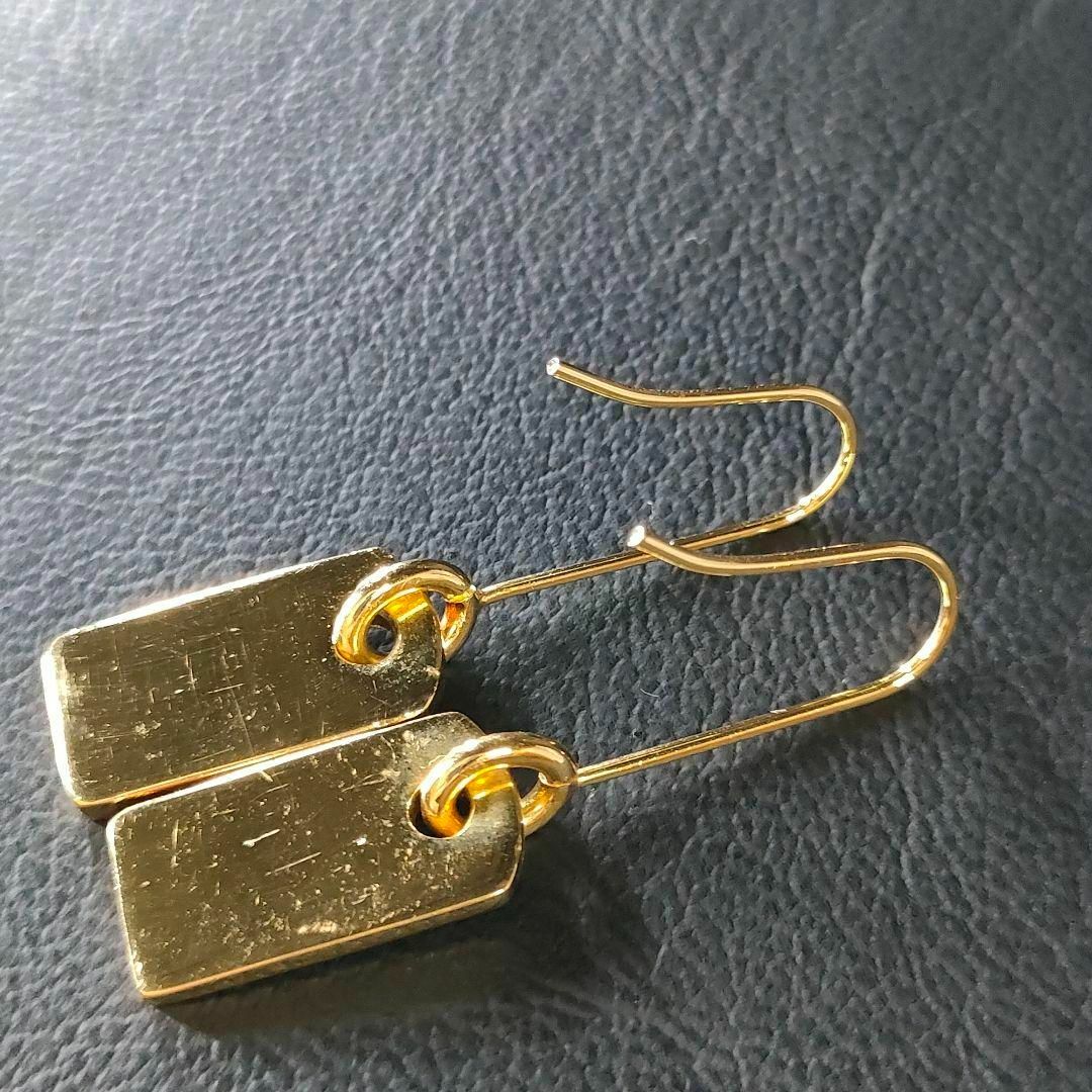 アウトレット 価格 【極美品】Dior ディオール ロゴ ピアス プレート