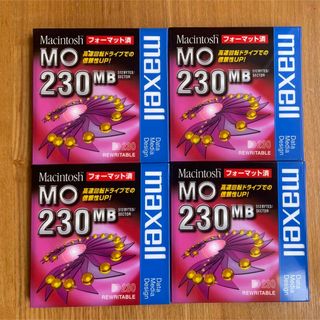 マクセル(maxell)の【新品未使用】maxell  MO 230MB 4枚セット(PC周辺機器)