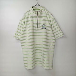 カッターアンドバック(CUTTER & BUCK)のデサント製　CUTTER&BUCK　ハーフジップ　半袖　刺繍カットソー　Tシャツ(その他)