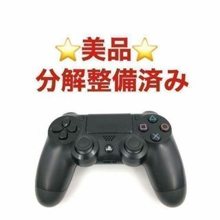 プレイステーション4(PlayStation4)の美品 PS4 コントローラー 純正 DUALSHOCK4 ブラック 3-A008(その他)