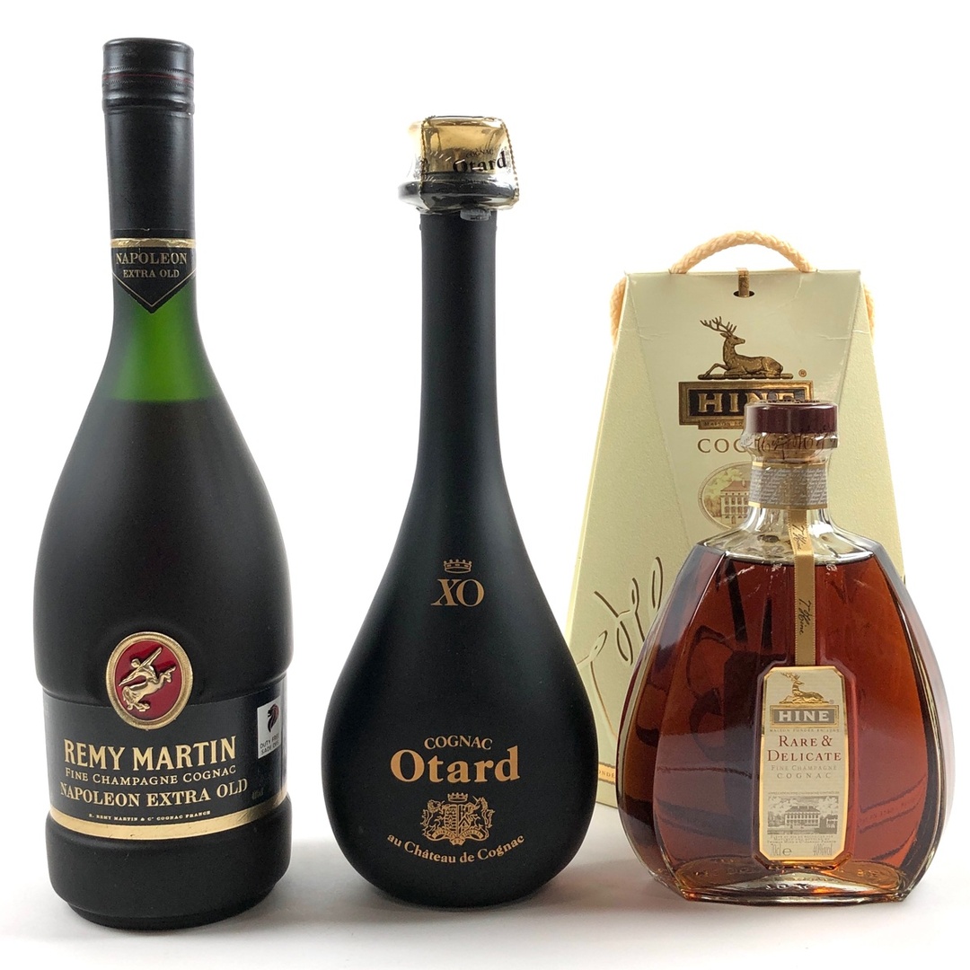 3本 REMY MARTIN Otard HINE コニャック クリアランスバーゲン!期間
