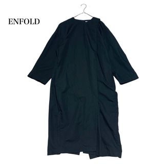 ENFOLD - エンフォルド enfold ダブルサテンドッキングドレス