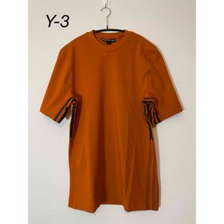 ワイスリー(Y-3)のy-3 サイドラインカットソー オレンジ(Tシャツ/カットソー(半袖/袖なし))