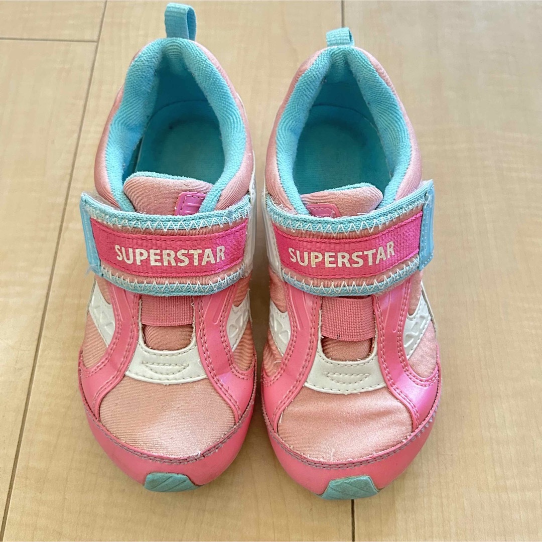 SUPERSTAR(スーパースター)の女の子 18.5cm ムーンスター スーパースター キッズ/ベビー/マタニティのキッズ靴/シューズ(15cm~)(スニーカー)の商品写真