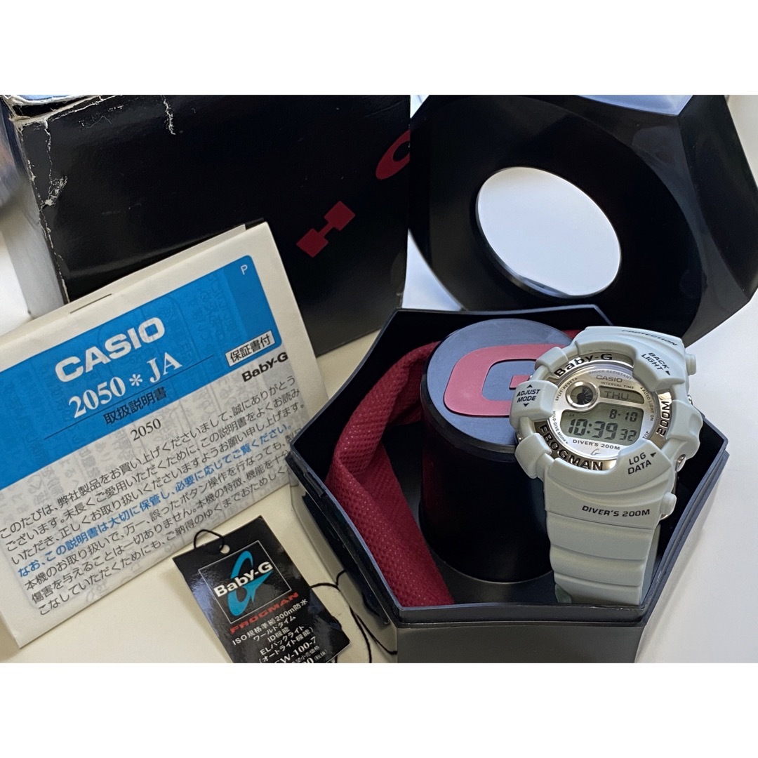 Baby-G - baby-G/G-SHOCK/フロッグマン/BGW-100/白/ビンテージ/箱付の