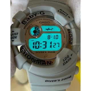 ベビージー(Baby-G)のbaby-G/G-SHOCK/フロッグマン/BGW-100/白/ビンテージ/箱付(腕時計(デジタル))