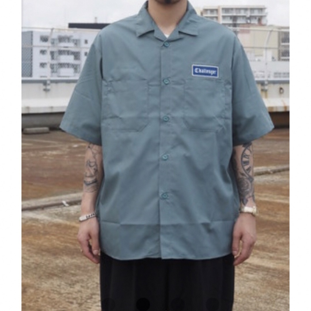 CHALLENGER S/S WORKER SHIRT DARK GREEN M