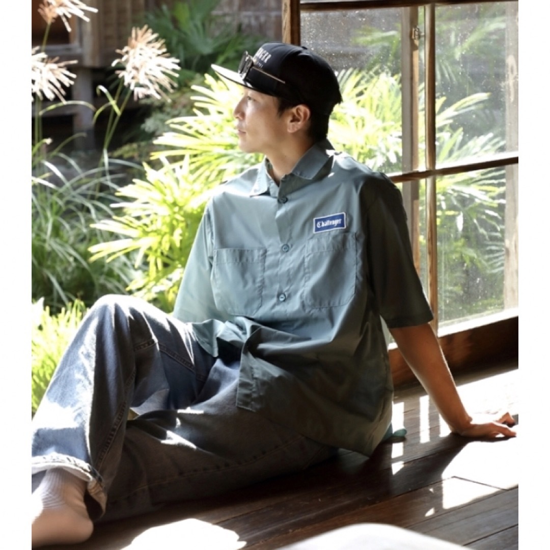 CHALLENGER S/S WORKER SHIRT DARK GREEN M