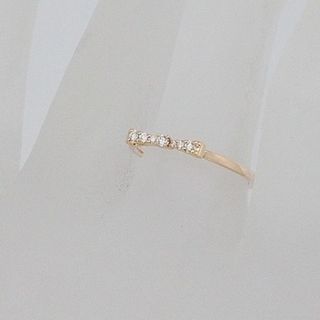 スタージュエリー(STAR JEWELRY)のスタージュエリー リボンモチーフ ダイヤ/0.04ct リング K18PG 8号(リング(指輪))