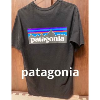 パタゴニア(patagonia)のパタゴニア patagonia  ロゴTシャツ  ブラック  Sサイズ(Tシャツ/カットソー(半袖/袖なし))