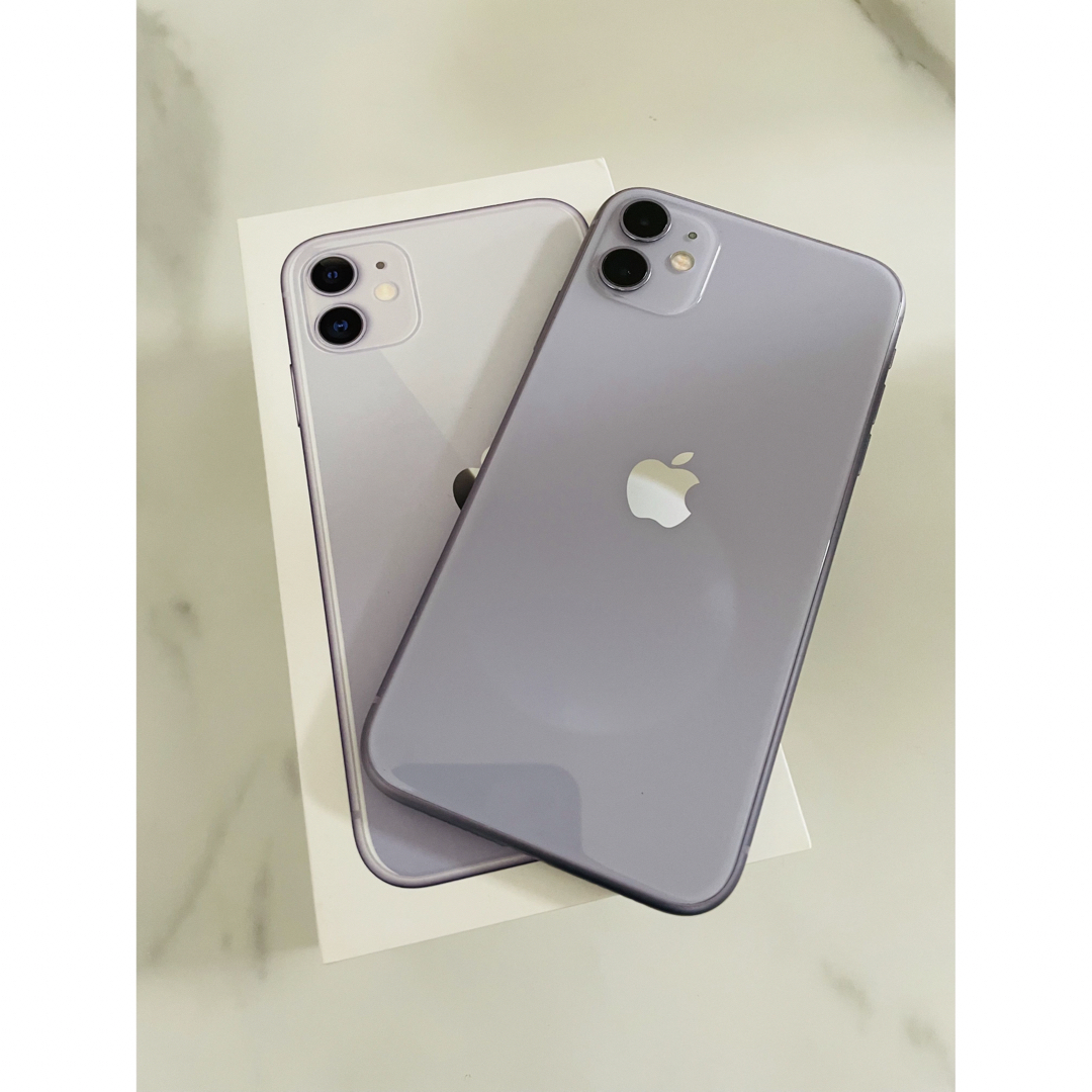 値下げ】iPhone 11 パープル 64 GB SIMフリー-