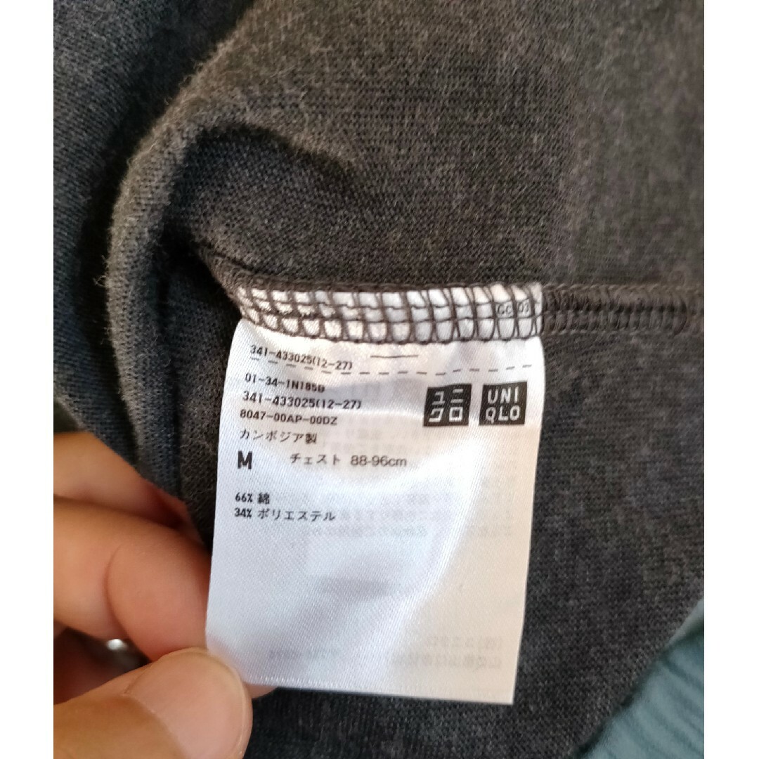 ユニクロ　Tシャツ　無地 M メンズのトップス(Tシャツ/カットソー(半袖/袖なし))の商品写真