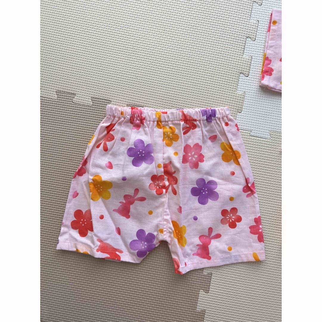 【新品】女の子　甚平95cm キッズ/ベビー/マタニティのキッズ服女の子用(90cm~)(甚平/浴衣)の商品写真