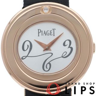 ピアジェ(PIAGET)のピアジェ ポセション 1Pダイヤ レディース時計  P10402 バンド×4 K18PG/革 レディース時計 シルバー 仕上げ済 美品 【中古】(腕時計)