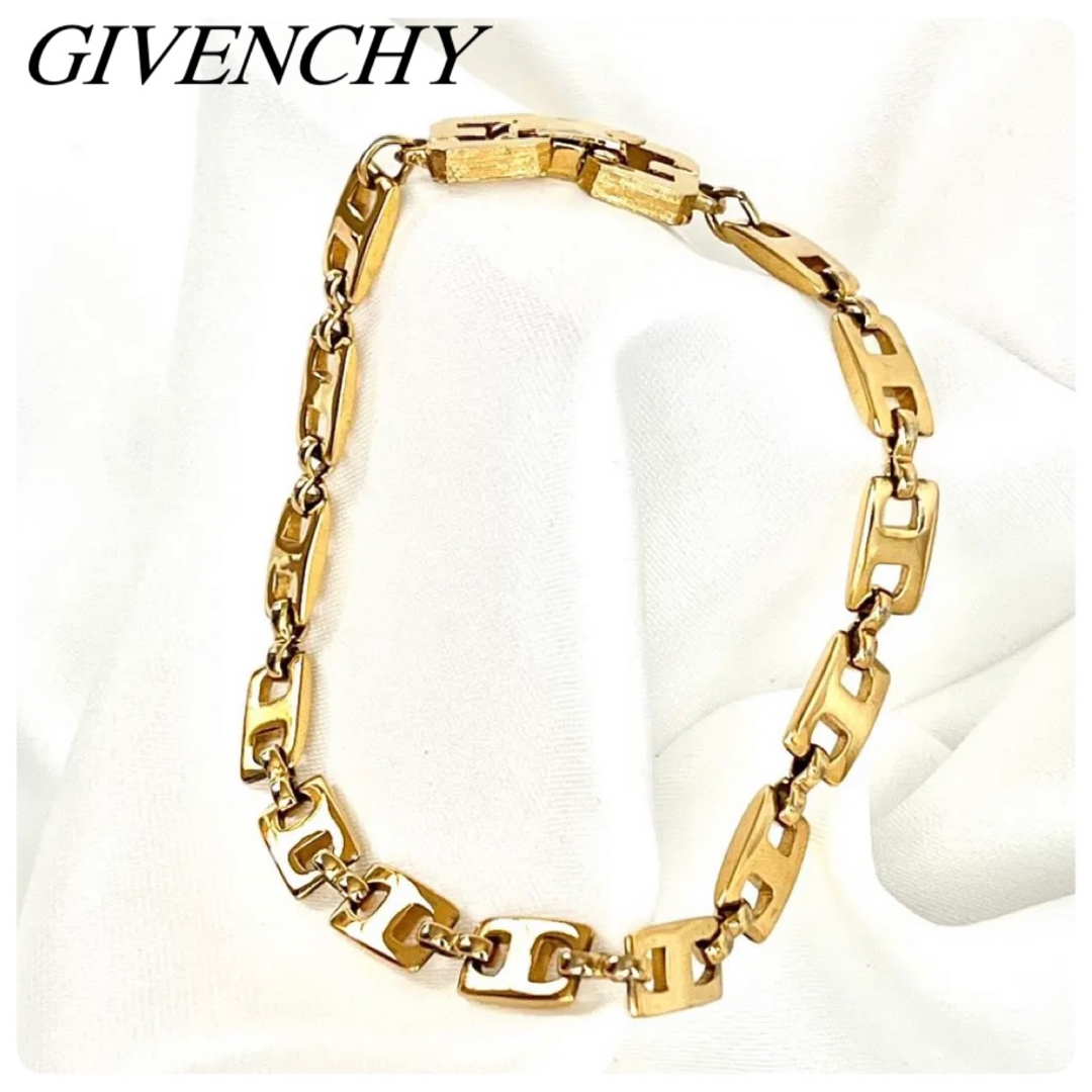 特注寸法 極美品✨GIVENCHY ブレスレット ゴールド G ロゴ