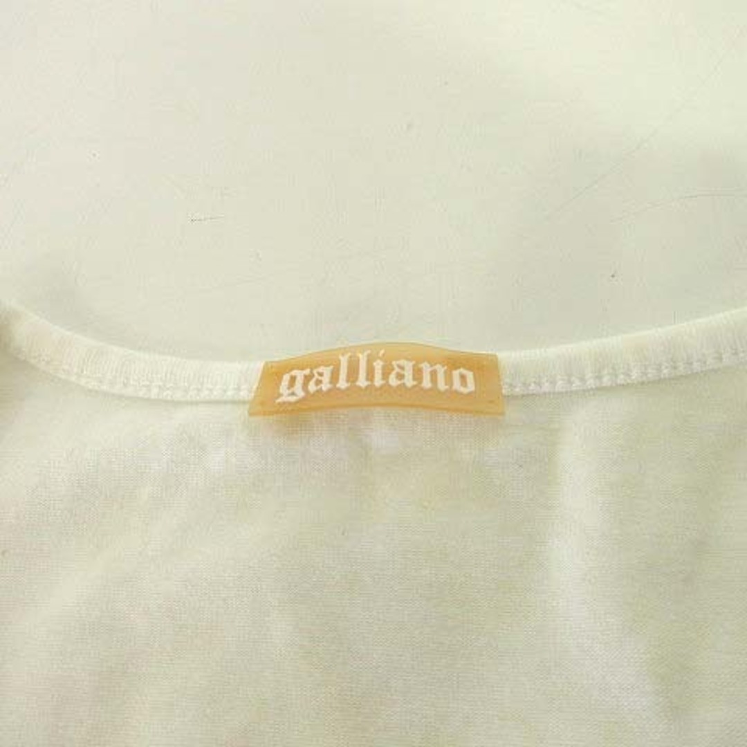 GALLIANO(ガリアーノ)のガリアーノ 半袖 Ｔシャツ カットソー スカル プリント XXS 白 ■GY09 レディースのトップス(Tシャツ(半袖/袖なし))の商品写真