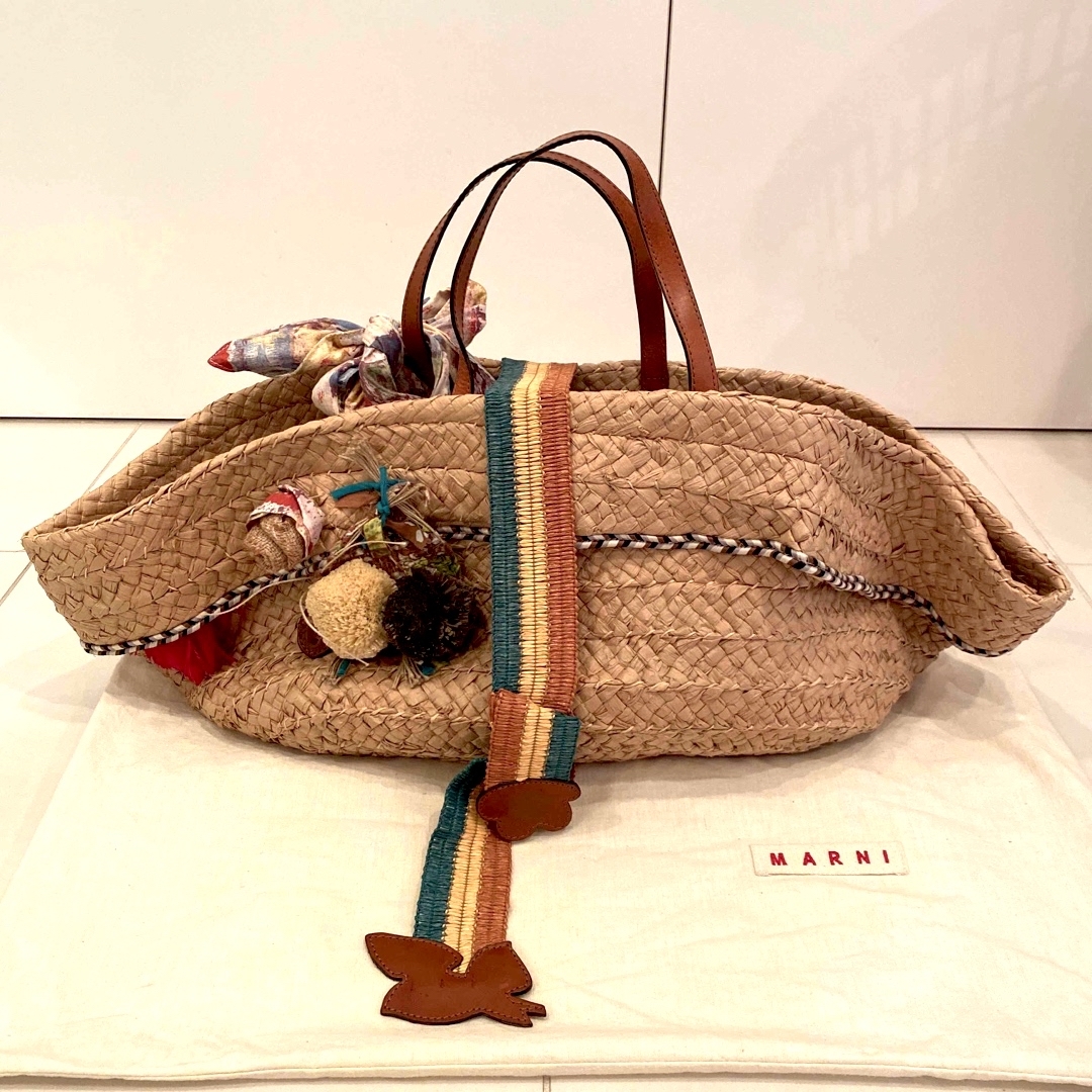 Marni - MARNI マルニ 新品同様 ストローバッグ かごバッグの通販 by