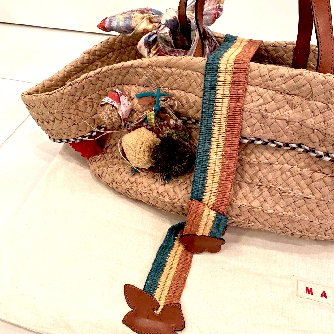Marni - MARNI マルニ 新品同様 ストローバッグ かごバッグの通販 by