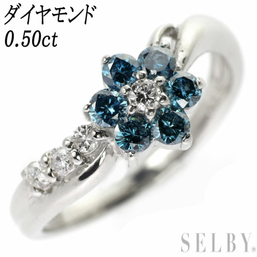 Pt900 ダイヤモンド リング 0.50ct フラワーの通販 by 株式会社