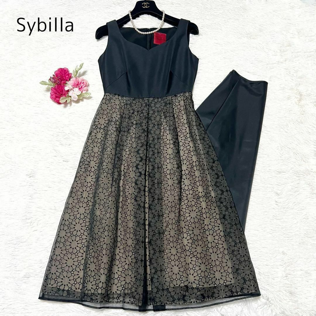 Sybilla - Sybilla ワンピース ドレス オーガンジー 刺繍 花柄 シルク ...