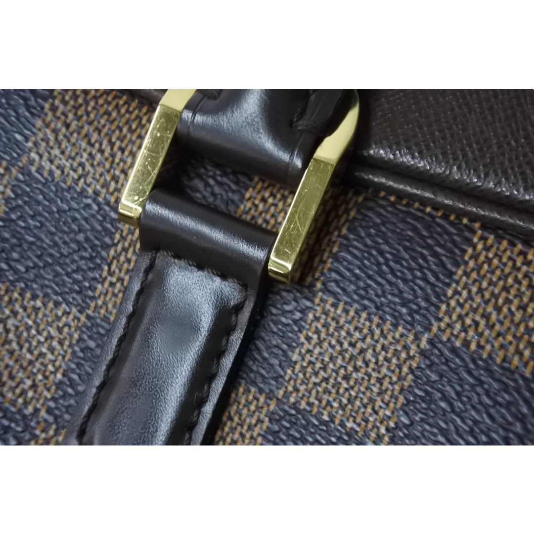 LOUIS VUITTON ルイヴィトン ハンドバッグ N51150 ブレラ ブラウン ダミエ ゴールド金具 美品  52429