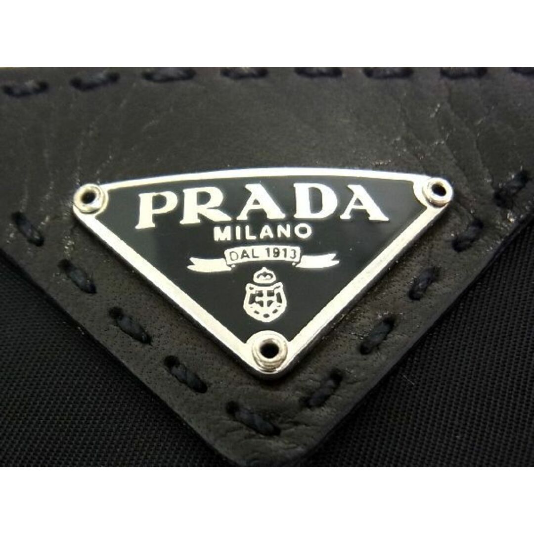 ■新品■未使用■ PRADA プラダ テスートナイロン×レザー×カシミヤ100％ グローブ 手袋 サイズ6 1/2 レディース ブラック系 AA7756fZ 2