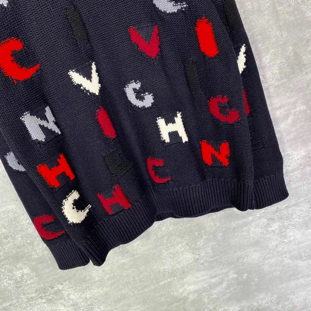 『GIVENCHY』ジバンシィ (M) 総柄ニットセーター クルーネック