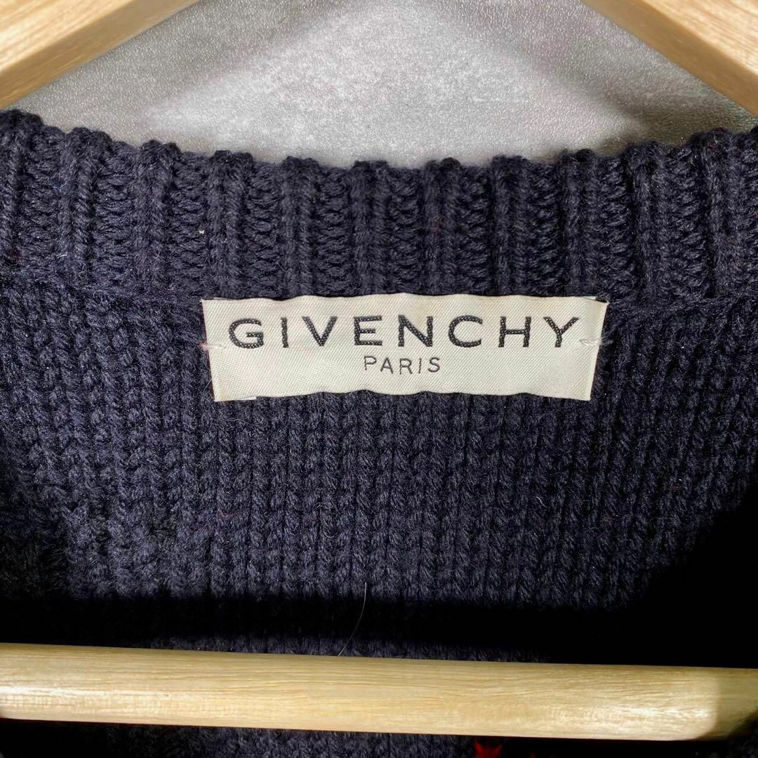 『GIVENCHY』ジバンシィ (M) 総柄ニットセーター クルーネック