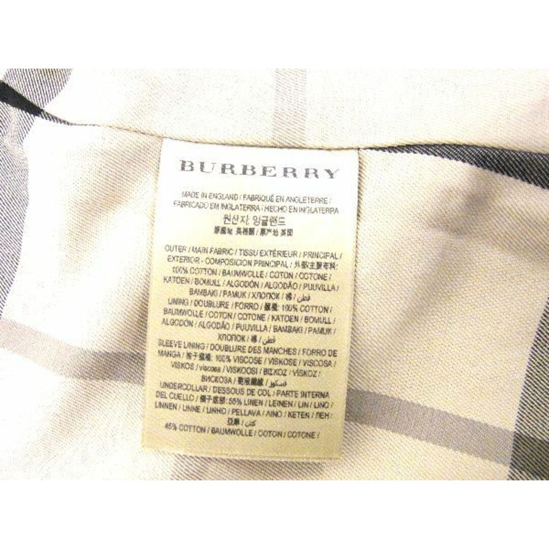 BURBERRY(バーバリー)の■新品■未使用■ BURBERRY バーバリー 17SS コレクション 彫刻柄 イングランド製 コットン トレンチコート 36 レディース BB3682UZ レディースのジャケット/アウター(ピーコート)の商品写真