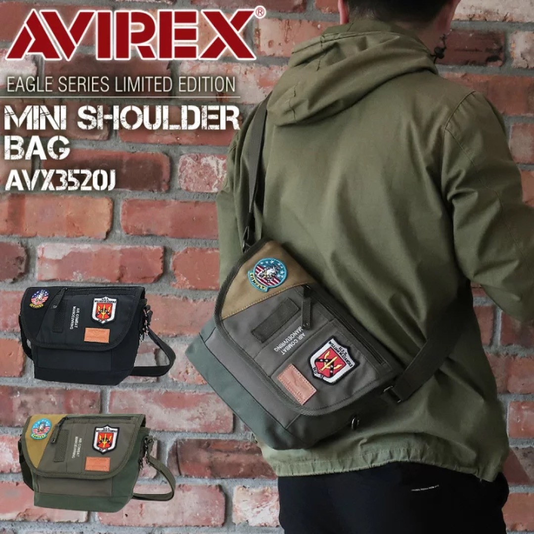 AVIREX(アヴィレックス)のショルダーバッグ AVIREX 限定モデル ショルダーバッグ AVX3520J メンズのバッグ(ショルダーバッグ)の商品写真